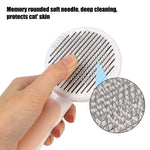Cat Hair Cleaner Pet Accessories Cleaning and Beauty Products Self Cleaning Brush Pet Comb Plastic
