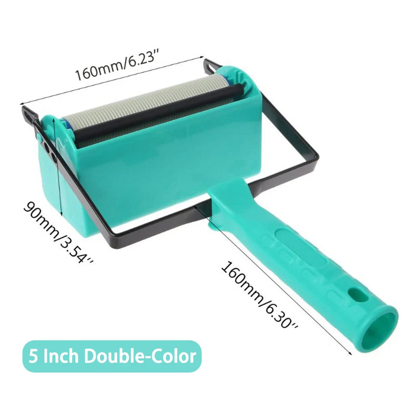 DIY Wall Decoration Tools - 5 Inch Handle Grip Applicator Plus 5" Wall Pattern Painting Roller Painting Tools Wall Paint
