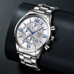 reloj hombre Luxury Business Men Watchs Stainless Steel Quartz WristWatch Male Leather Calendar Luminous Clock relogio masculino