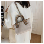 Women Tote Bag Fashion Canvas Large Capacity Handbag Casual Chains Shoulder Bags Ladies Big Messenger Bag Shopping Bag