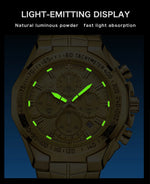 Relogio Masculino WWOOR Mens Watches 2024 Top Brand Luxury Wrist Watches For Men Gold Big Golden Male Chronograph Wristwatch Man