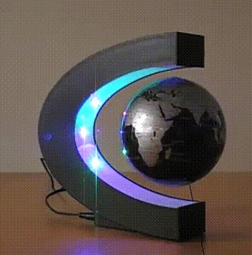 E2 LED World Map Globe Magnetic Levitation Floating Globe Antigravity Lamp Novelty Ball Light Birthday Home Room Decoration Gift