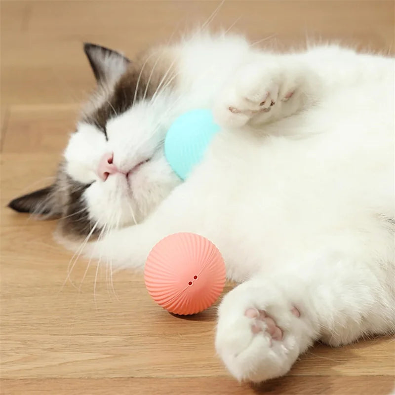 Smart Cat Toys Balls Automatic Interactive Pet Electric Rolling Teaser USB Rechargeable Kitty Moving Bouncing ball Mouse Car toy