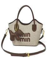 2025 New Designers' Bags - Popular Knitted Bags for Ladies, Casual and Versatile Beach Carry-Along Handbags and Tote Bags