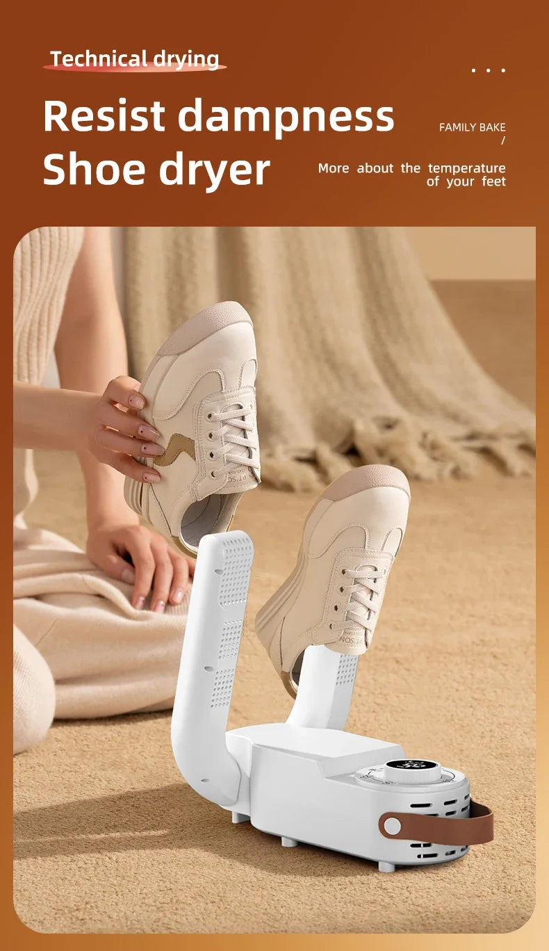 Intelligent Timer Shoe Dryer  Adjustable Dryer Quick Drying Deodorizing Sterilizing Shoe Dryer Household Shoe Warmer Heater