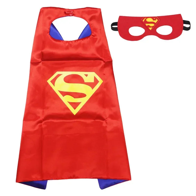 Disney Marvel Masquerade Mask Cape Cloak Anime Spider Man Batman Cloak Action Figure Marvel Toys Cosplay Child Xmas Party Gifts