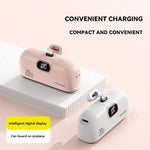 Mini Portable Power Bank 30000mah Capsule Mobile Power Supply Emergency External Battery Fast Charger For Type-c Iphone 2025