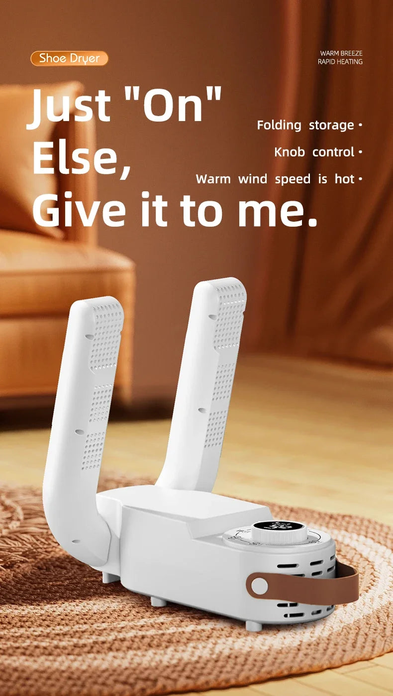 Intelligent Timer Shoe Dryer  Adjustable Dryer Quick Drying Deodorizing Sterilizing Shoe Dryer Household Shoe Warmer Heater
