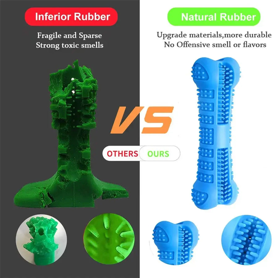1PC Pet Chew Toy Soft Rubber Dog Toothbrushes Rubber Anti-biting Tooth Grinding Chew Stick for Small Dogs Training Pet Supplies