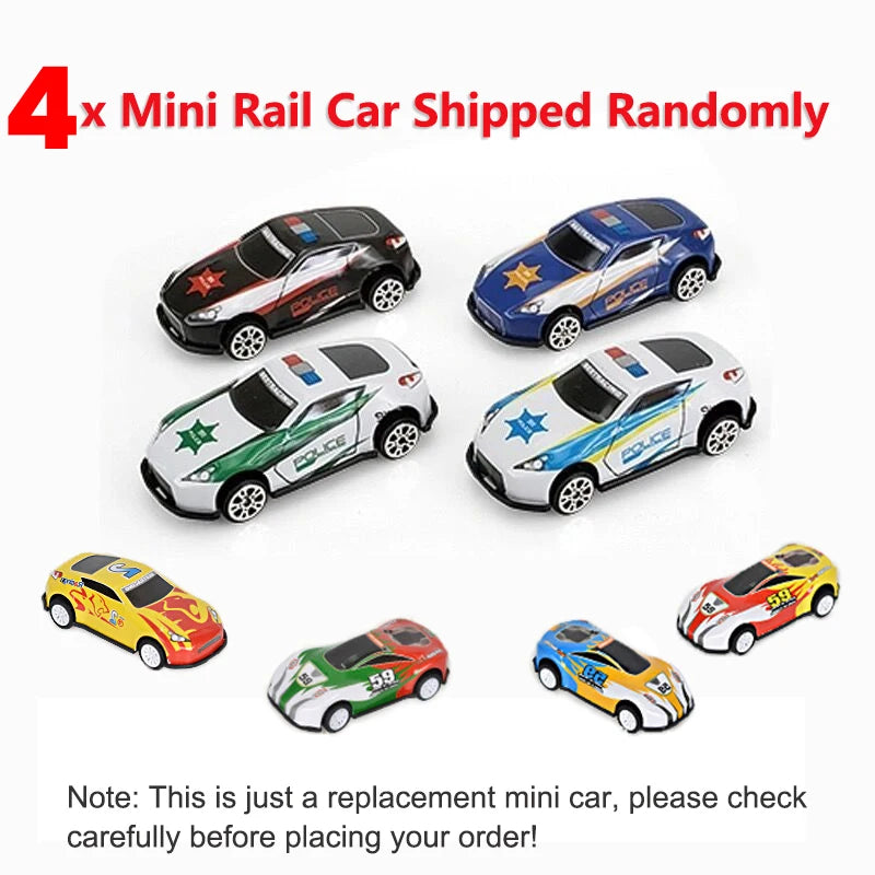 Racing Toys Track Stunt Speed Car Wheels DIY Rail Kits Assembled Model 18pcs Boys Girls Children Gift for Kid Christmas Present