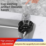Kitchen Sink Rinser Automatic Glass Cup Washer High Pressure Bar  Beer Milk Tea  Cleaner Accessories Wash  Tool