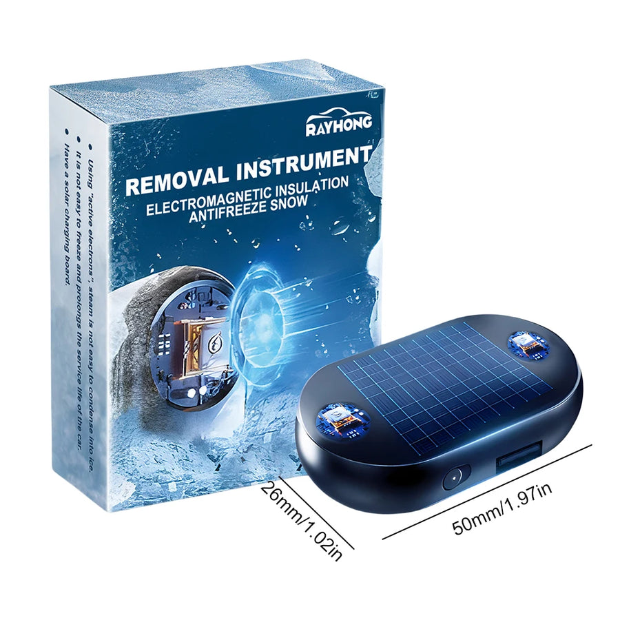 1-10pcs Car Window Glass Anti-ice Snow Remover Solar/USB Antifreeze Snow Removal Instrument Winter Deicing Device Car Defroster