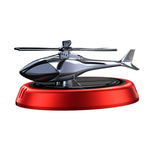 Solar Rotating Helicopter Solar Aromatherapy Car Air Freshener Alloy+ABS Wooden Aromatherapy Car Aromatherapy