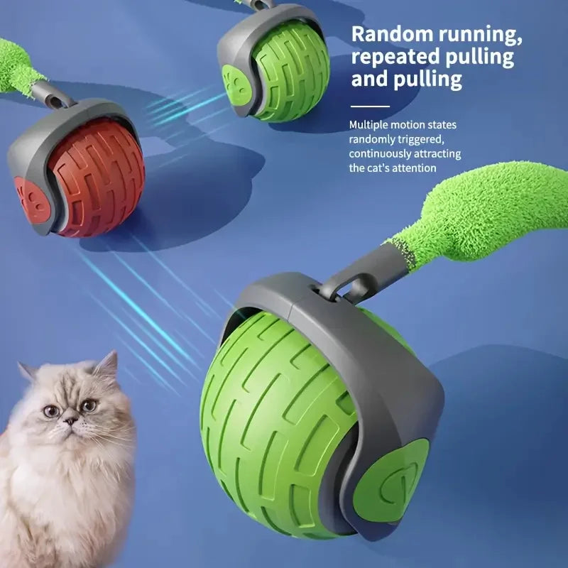 Smart Cat Toys Balls Automatic Interactive Pet Electric Rolling Teaser USB Rechargeable Kitty Moving Bouncing ball Mouse Car toy