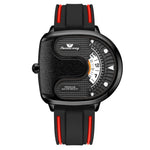 Trend Personality Novel U-Shaped Design Men Watch Creative Dial Rotating Pointer Fashion Watch Waterproof