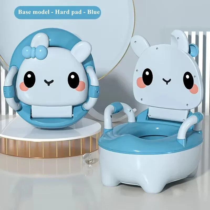 Children's Potty 1-6 Years Old Upgraded Cute Rabbit Baby Toilet Seat Baby Potty Portable Stool Boys & Girls Safe Trainer Seat WC