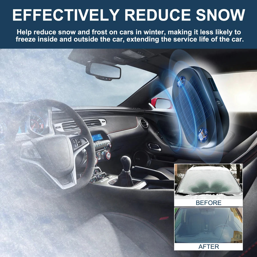 1-10pcs Car Window Glass Anti-ice Snow Remover Solar/USB Antifreeze Snow Removal Instrument Winter Deicing Device Car Defroster