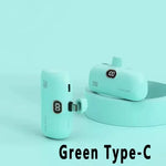 Mini Portable Power Bank 30000mah Capsule Mobile Power Supply Emergency External Battery Fast Charger For Type-c Iphone 2025