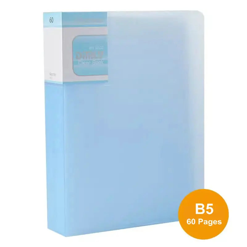 Office Document Organizer Folder A5 Display Book Transparent PVC Bag Document Storage B5 Paper Folder For Documents