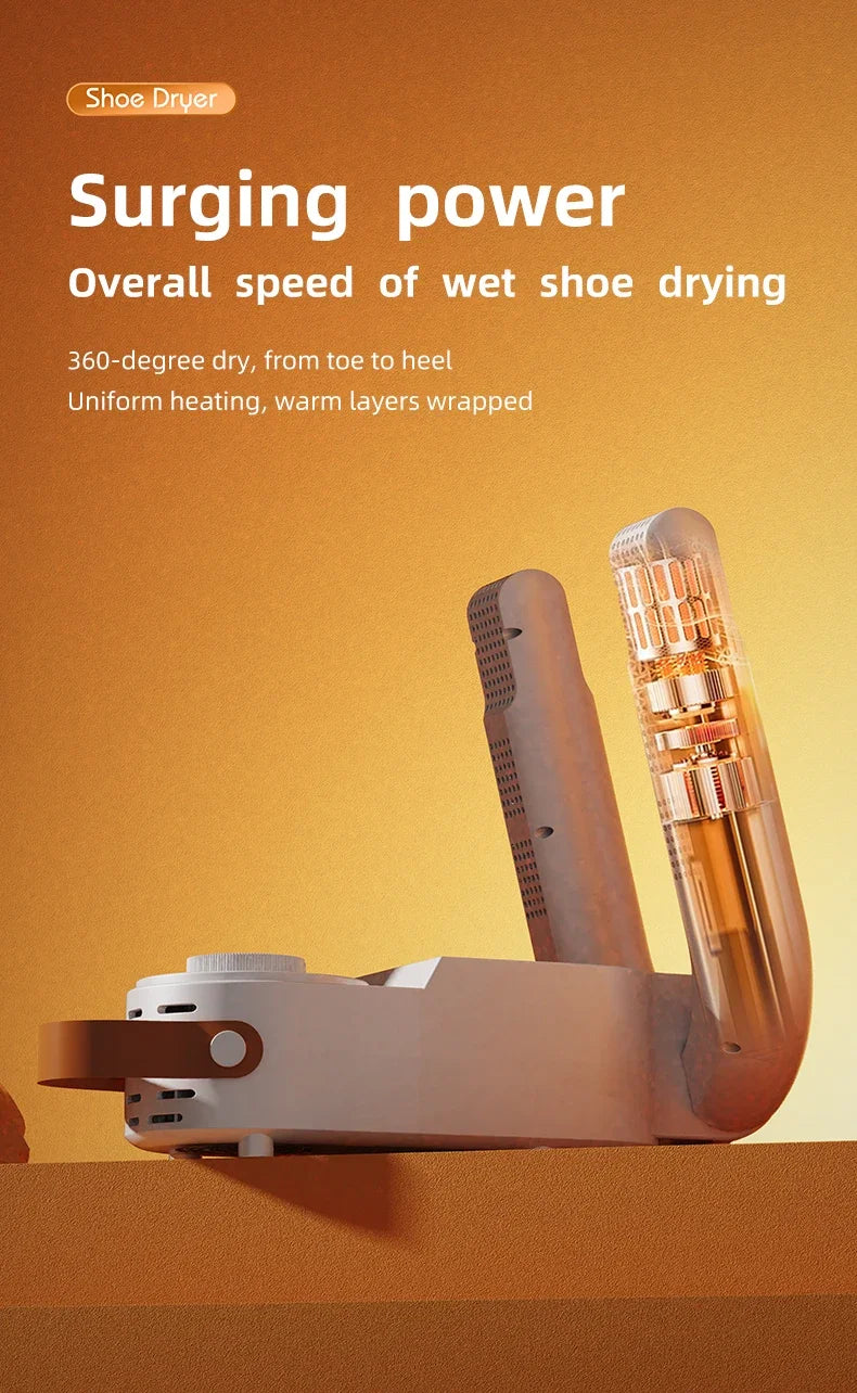 Intelligent Timer Shoe Dryer  Adjustable Dryer Quick Drying Deodorizing Sterilizing Shoe Dryer Household Shoe Warmer Heater