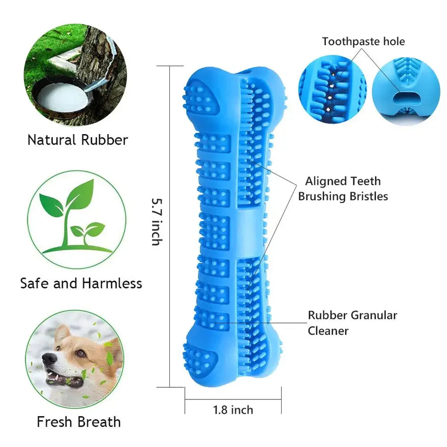 1PC Pet Chew Toy Soft Rubber Dog Toothbrushes Rubber Anti-biting Tooth Grinding Chew Stick for Small Dogs Training Pet Supplies