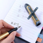 Airplane Shape Boy Exam Writing Tool Large Capacity Quick Dry Signature Pen School Supplies Ballpoint Pen Black Ink Gel Pen
