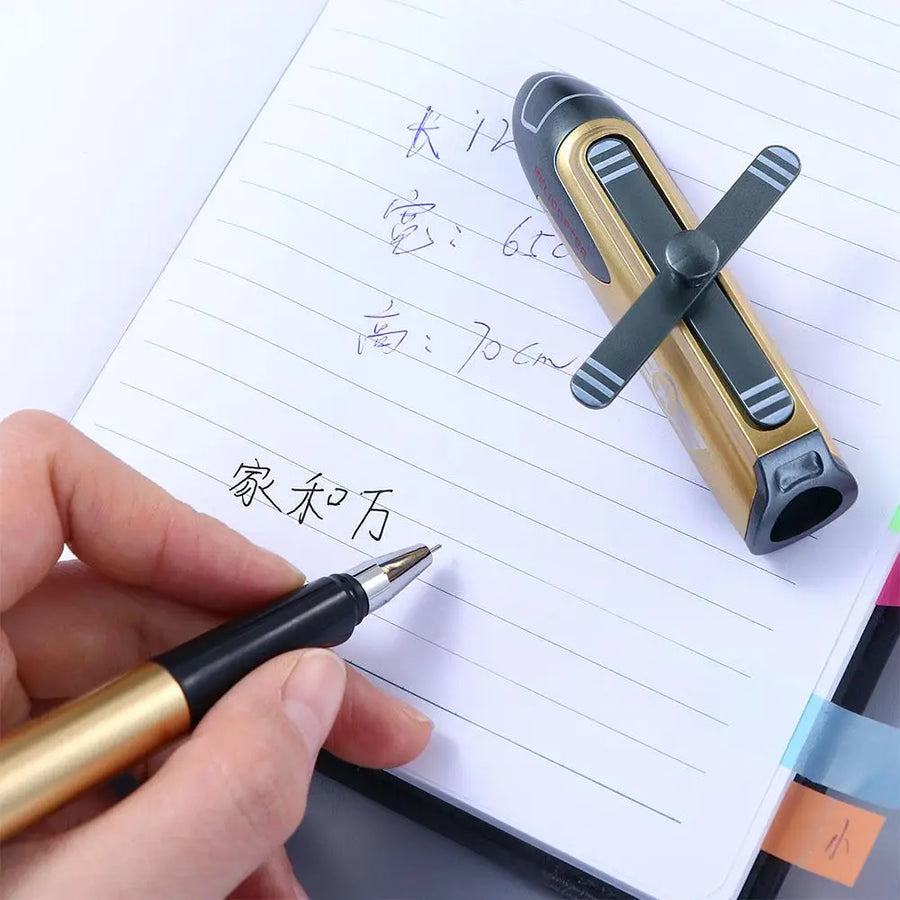Airplane Shape Boy Exam Writing Tool Large Capacity Quick Dry Signature Pen School Supplies Ballpoint Pen Black Ink Gel Pen