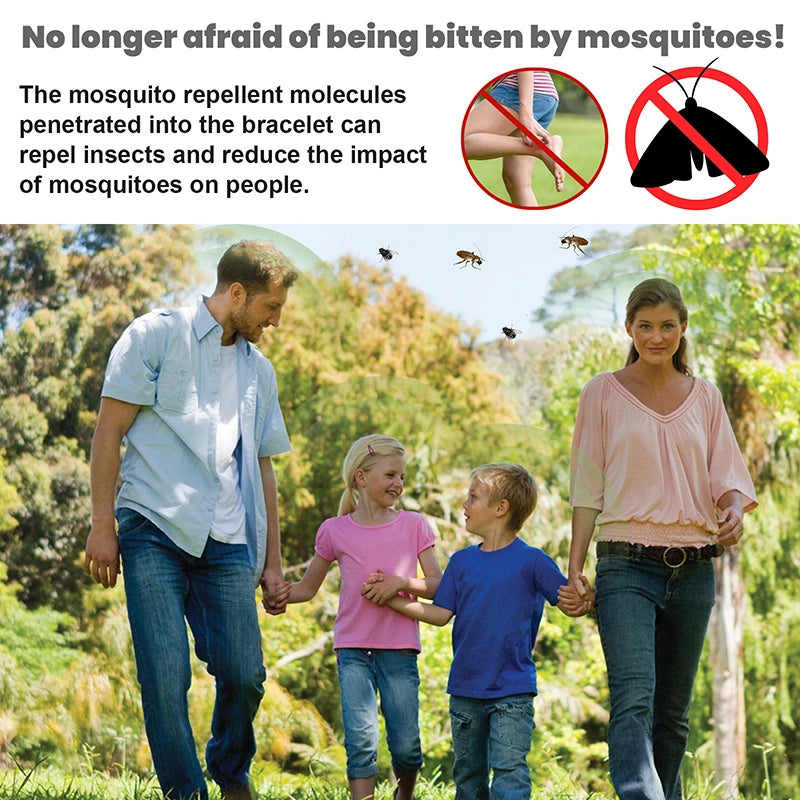 ‌Xiaomi Wearable Mosquito Repellent Unisex Wristband Physical & Ultrasonic Non-Chemical For Home & Outdoor Includes 2 Batteries