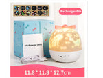 Starry Projector Night Light Rotating Sky Moon Lamp Galaxy Lamp Home Bedroom Decoration Starlight Christmas Lights for Kids Gift