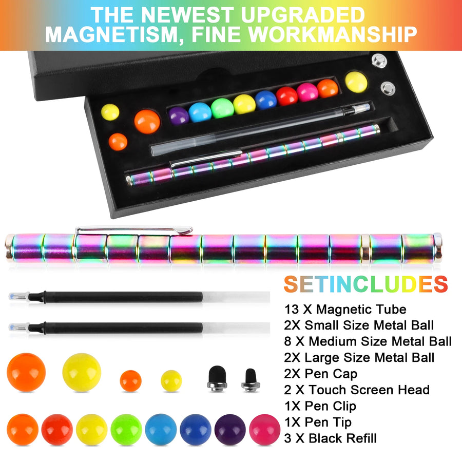 Fidget Pen Magnetic Toys Multifunctional Gift Deformable Decompression Magnet Writing Pen Eliminate Pressure Pen