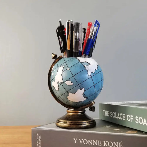 Pen holder literary retro desktop living room multifunctional pen holder student gift decoration European pen holder ornaments