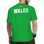 Exclusive design Wales Flag Grain 3D Printed Men For Running Bike Soccer Tennis Fitness Sports tshirt Mesh Fans Short T-shirt