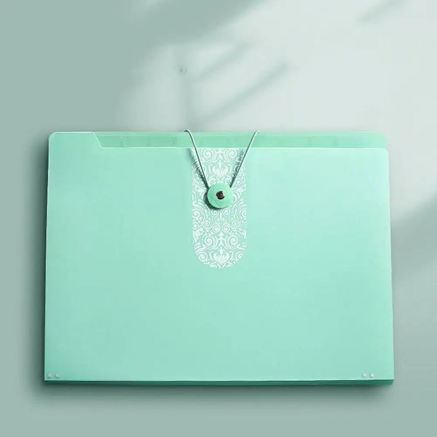 A4 Organ File Folder 8 Grids Document Organizer Paper Documents Folder Office School Supplies Large Capacity Expanding File Bag