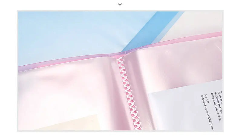 Office Document Organizer Folder A5 Display Book Transparent PVC Bag Document Storage B5 Paper Folder For Documents