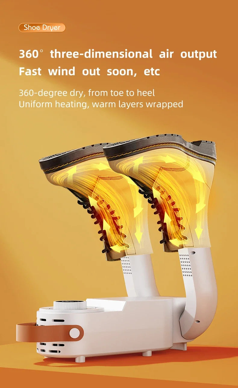 Intelligent Timer Shoe Dryer  Adjustable Dryer Quick Drying Deodorizing Sterilizing Shoe Dryer Household Shoe Warmer Heater