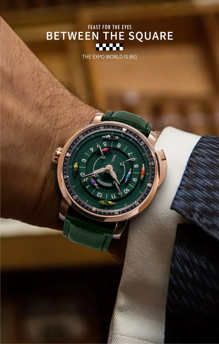 Pindu Horse Gambling Series Men's Full Automatic Mechanical Watch European Racing Roulette Entertainment Design Party Watch