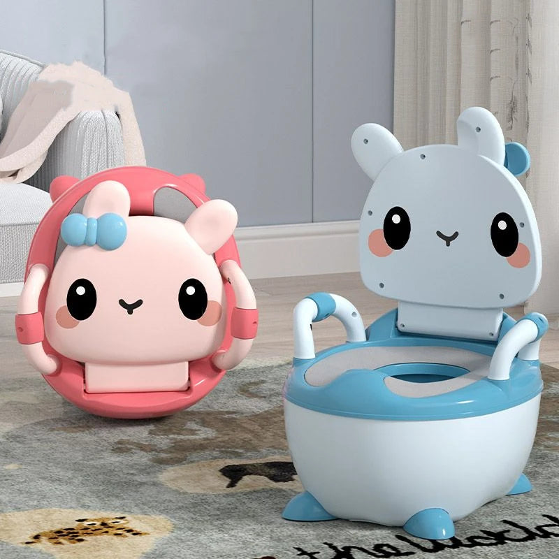 Children's Potty 1-6 Years Old Upgraded Cute Rabbit Baby Toilet Seat Baby Potty Portable Stool Boys & Girls Safe Trainer Seat WC