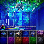 Star Projector 6 OceanWave Patterns Water Light Projector For Bedroom Home  Nebula starry light Wedding Christmas Decor lights