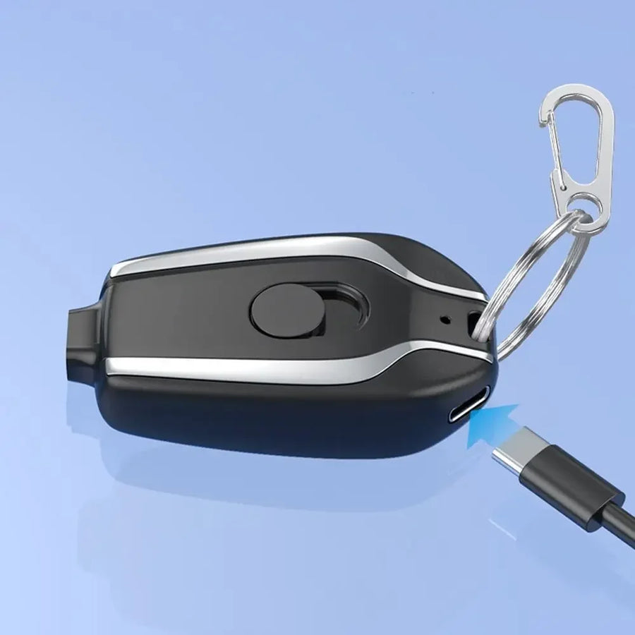 Mini Keychain Portable Charger 1500mAh Power Bank Ultra-Compact Battery Pack for Android IPhone Micro External Battery
