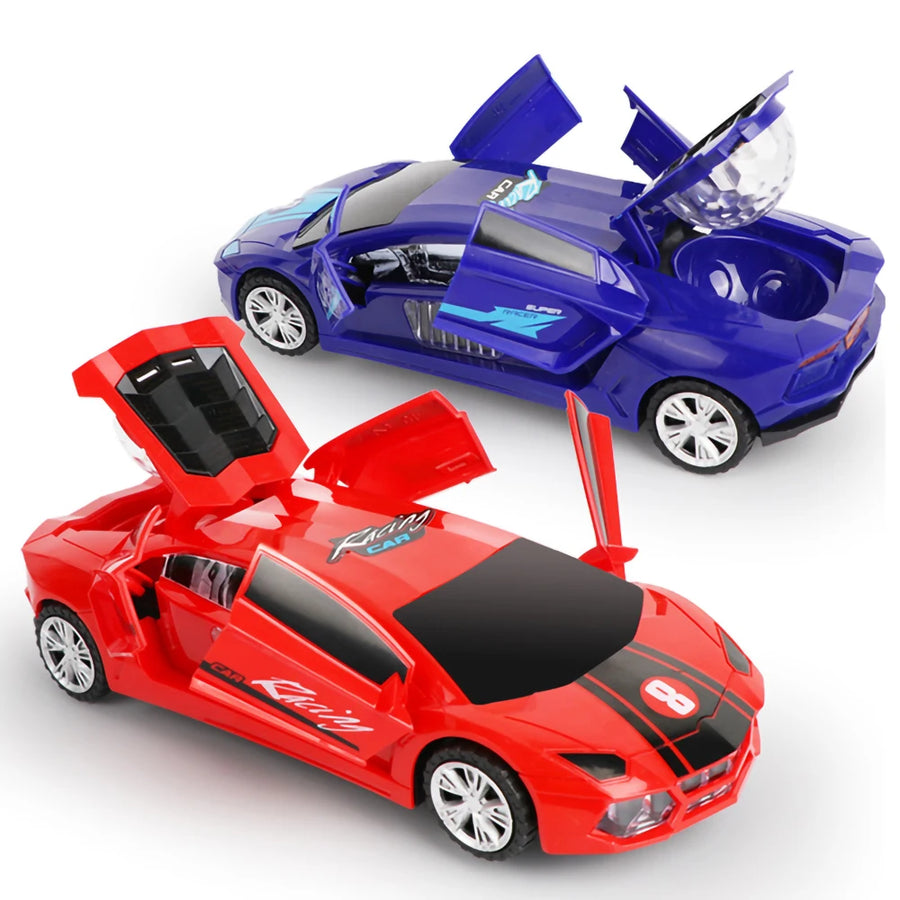 Electric Dancing Deformation Rotating Universal Police Toy Car Child Kid Girl Car Christmas Birthday Gift