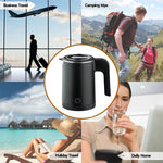 500ML Portable Travel Electric Kettle Tea Coffee Stainless Steel Water Boiler Pot For  Hotel Family Travel kitchen Smart kettle