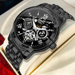 Watch For Men Trendy High end Light Luxury Versatile Quartz Watches Glow Waterproof Roman Hollow Male's Clock Watch UTHAI L93