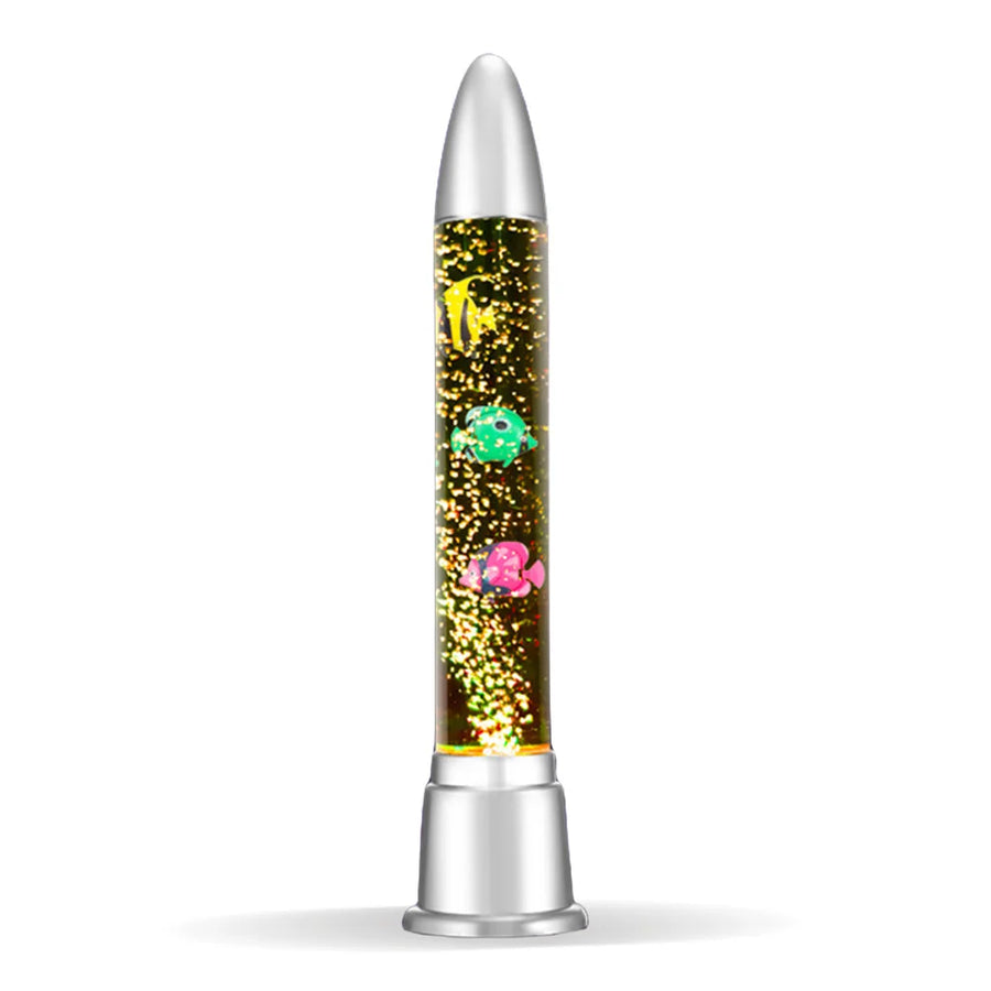 LED Bubble Tube Light Color Changing Artificial Fish Tank Lamp Fake Aquarium Lamp for Home Desk Bedroom
