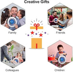 Russian 3 Inch Magnetic Globe Lamp with LED Light,Blue Magnetic Globe Floating for Kids Christmas New Year Gifts