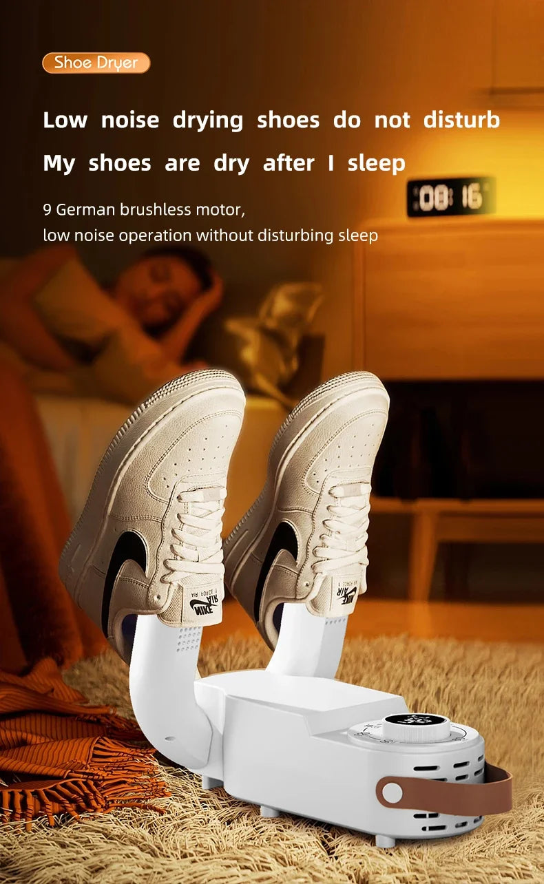 Intelligent Timer Shoe Dryer  Adjustable Dryer Quick Drying Deodorizing Sterilizing Shoe Dryer Household Shoe Warmer Heater