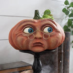 Home Halloween Atmosphere Fun Pumpkin Outdoor Decoration Ghost Party Pumpkin Six Monsters Resin Crafts Ugly Cute Ornaments New