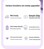 20000mAh Mini Powerbank Portable Round Self-wired  Fast Charging High Capacity Digital Display Power Bank For Iphone Xiaomi