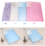 Office Document Organizer Folder A5 Display Book Transparent PVC Bag Document Storage B5 Paper Folder For Documents