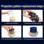 Star Projector 6 OceanWave Patterns Water Light Projector For Bedroom Home  Nebula starry light Wedding Christmas Decor lights