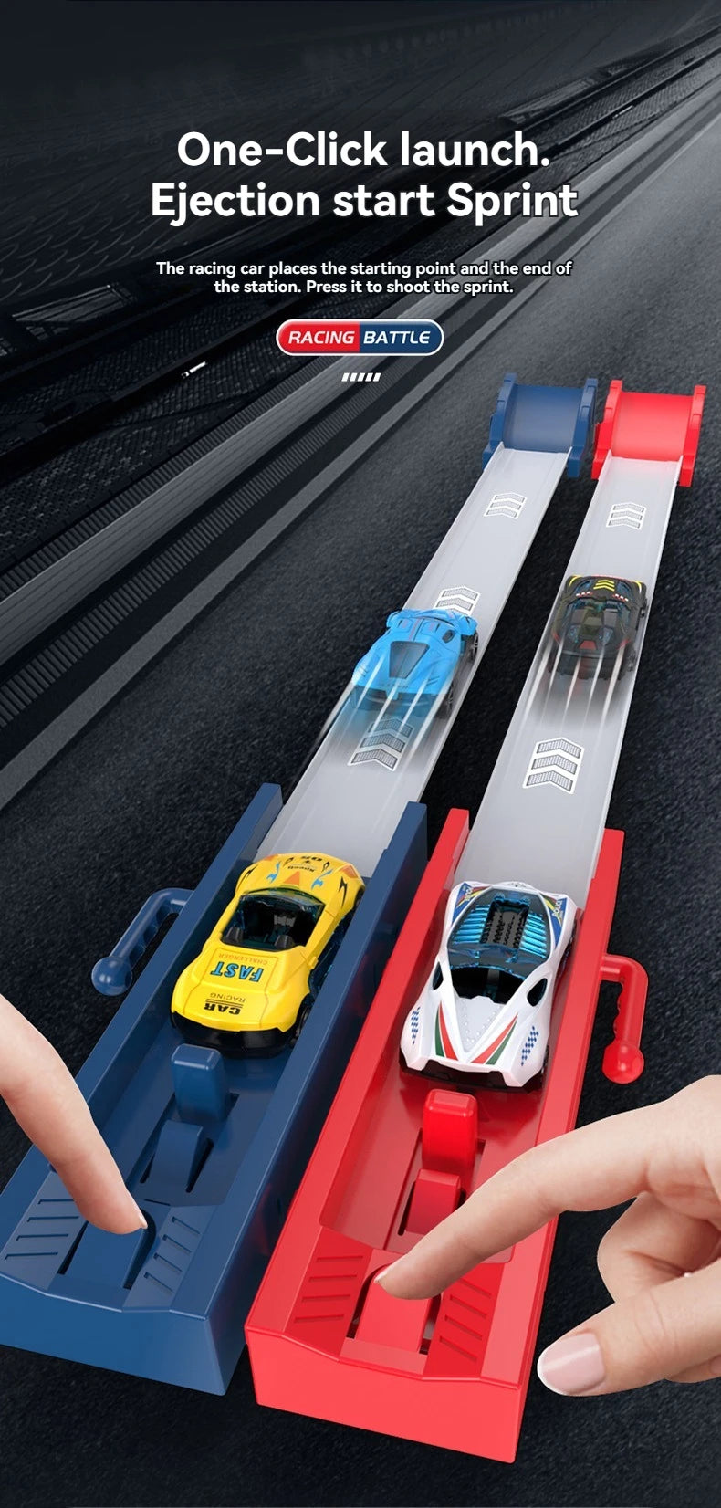 Racing Toys Track Stunt Speed Car Wheels DIY Rail Kits Assembled Model 18pcs Boys Girls Children Gift for Kid Christmas Present